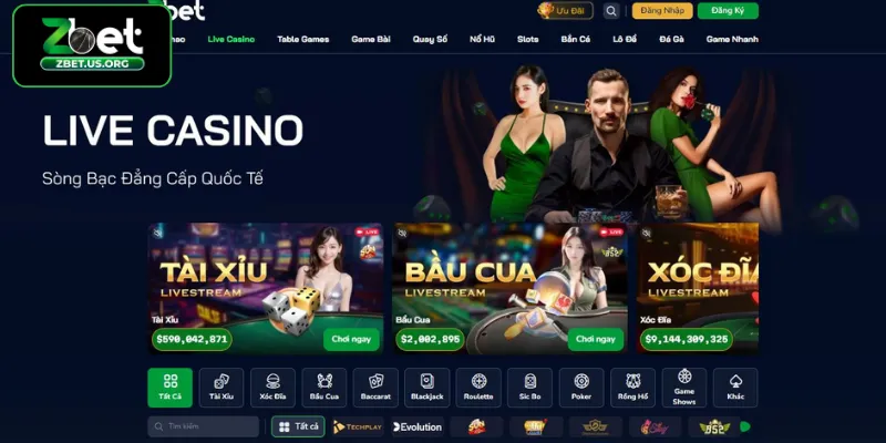 Các đối tác cung cấp hàng đầu tại Casino ZBET