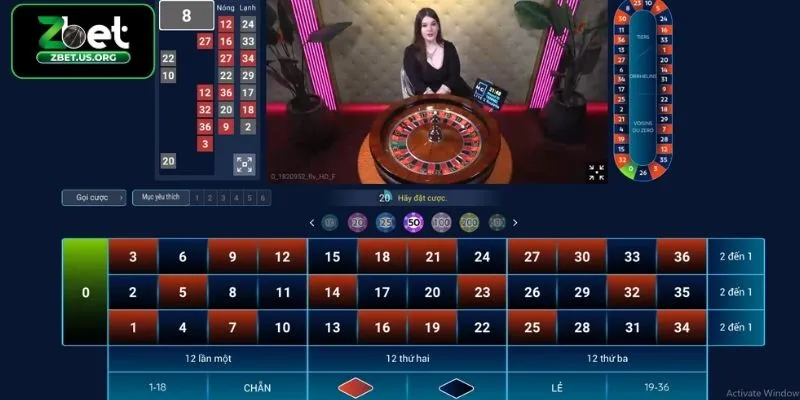 Chiến thuật khi chơi Roulette tại ZBET thắng lớn