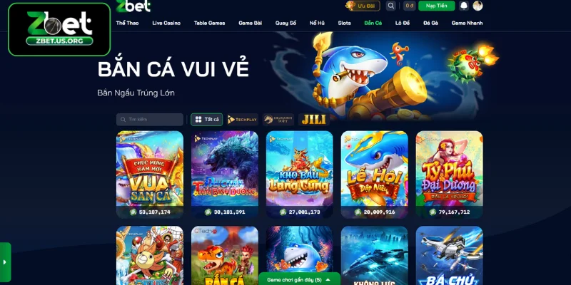 Giới thiệu về bắn cá ZBET